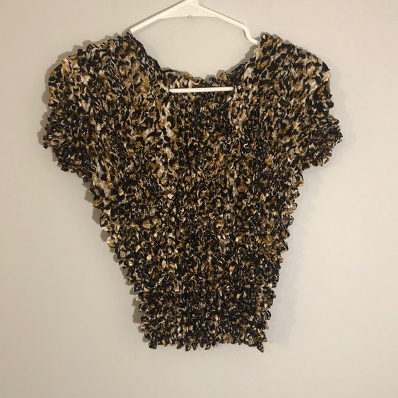 VINTAGE 00s popcorn shirt in animal print 🐆🦓🦒 - Picture 4 of 5